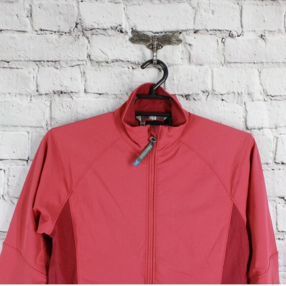 Marmot Womens Full-Zip Red Softshell Jacket Size Large Lightweight Outdoor Wear - Picture 2 of 9
